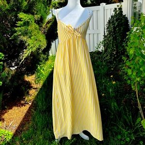 🍁Price Drop🍂ASOS Maternity Cami Bow Front Maxi Sundress in Buttermilk Stripe